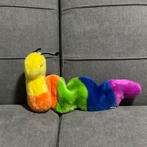 🌈🐛TY Beanie Buddies Inch the Worm Plush 1999 16”🌈🐛